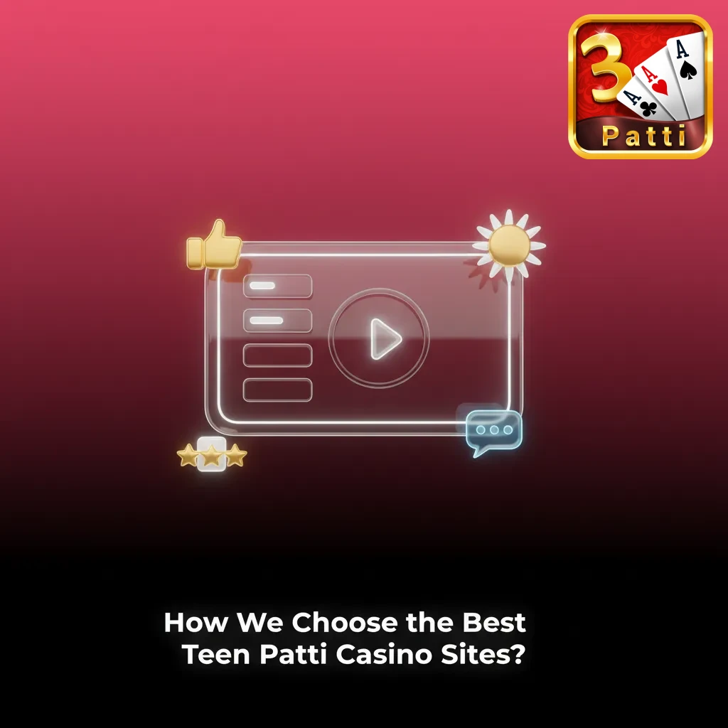 Illustration of experts reviewing licensed Teen Patti casino sites, focusing on safety, payments, bonuses, and support