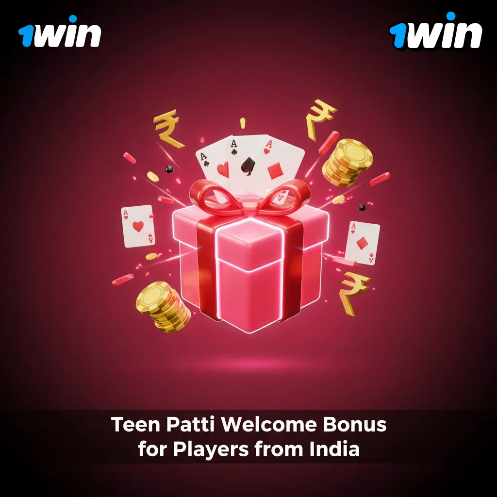 Teen Patti-themed casino banner showing 500% welcome bonus up to ₹75,000 for new Indian players