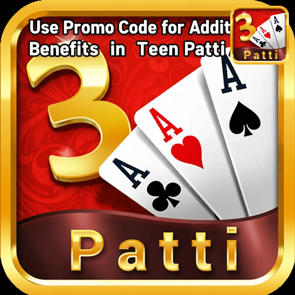 Table showing Teen Patti casino apps with promo codes like TPATTI500, TPCARD100, TEENSTART for extra rewards