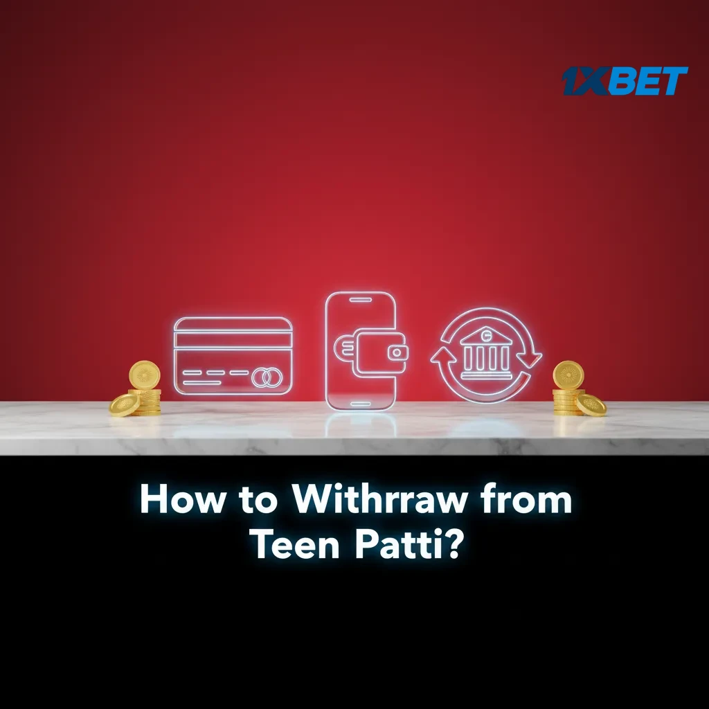 Illustration of Teen Patti app withdrawal steps with KYC, payout options, amount entry, confirmation, and processing status.