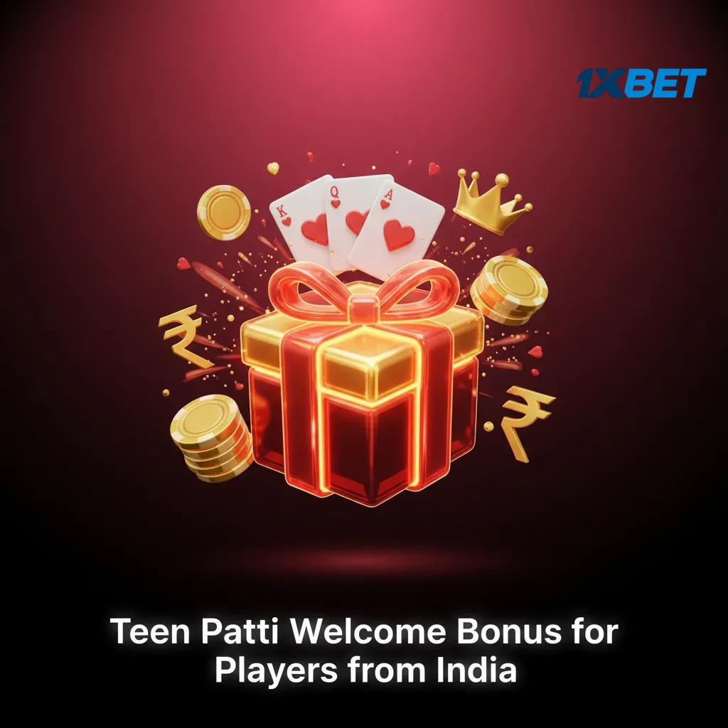 Colorful Teen Patti casino banner showing 100% welcome bonus up to ₹20,000 for new Indian players