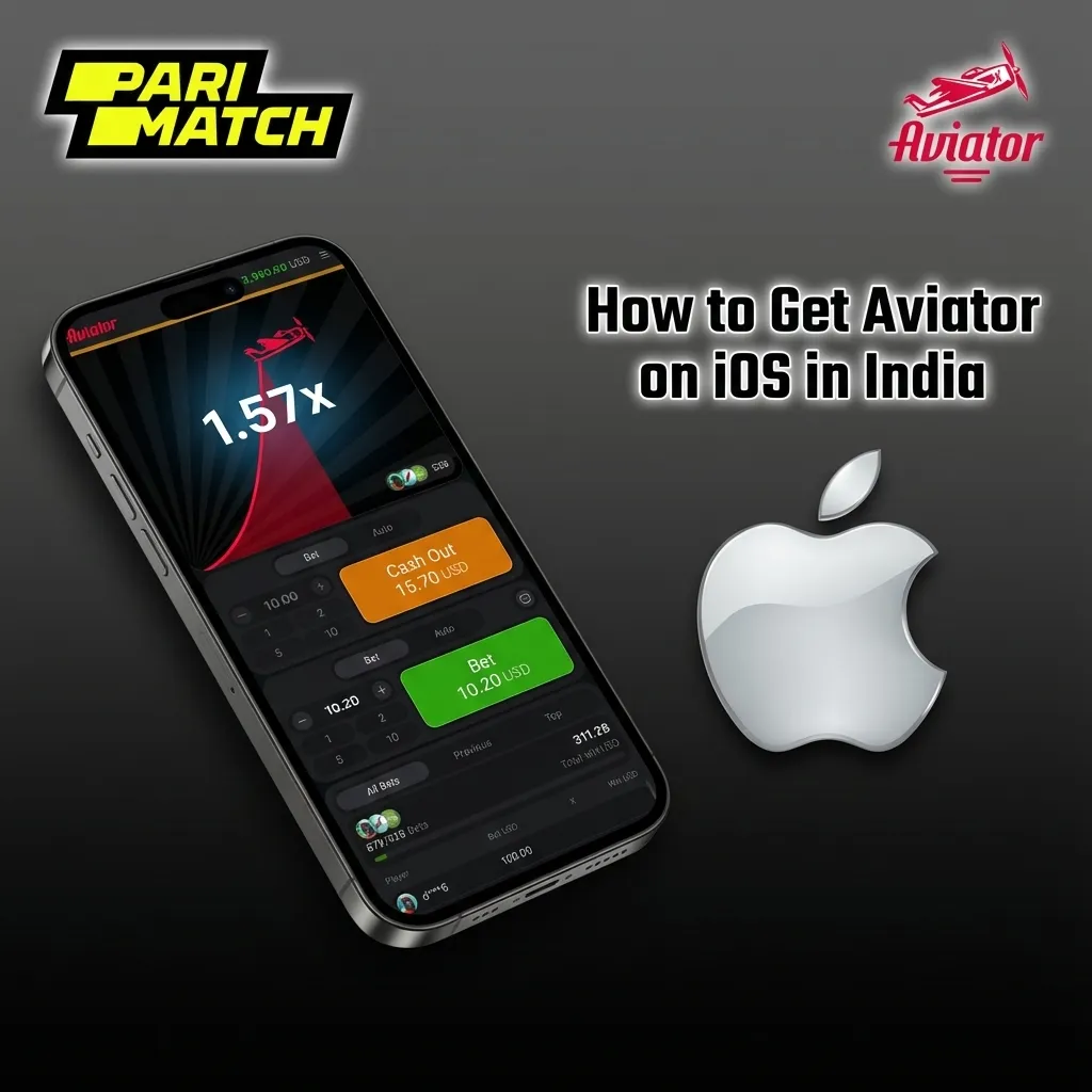 iPhone screen showing Safari “Add to Home Screen” steps to create an Aviator Parimatch web app shortcut in India