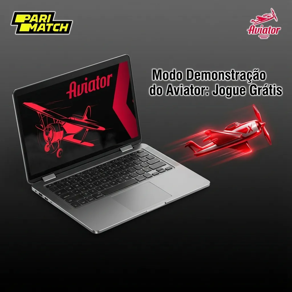 Aviator demo mode interface showing virtual credits and multiplier gameplay on Parimatch platform