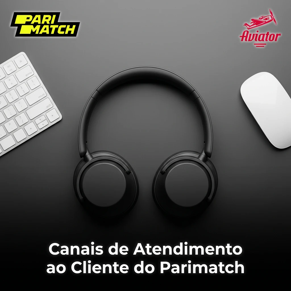 Parimatch customer support channels: live chat, email, help center, and social media icons