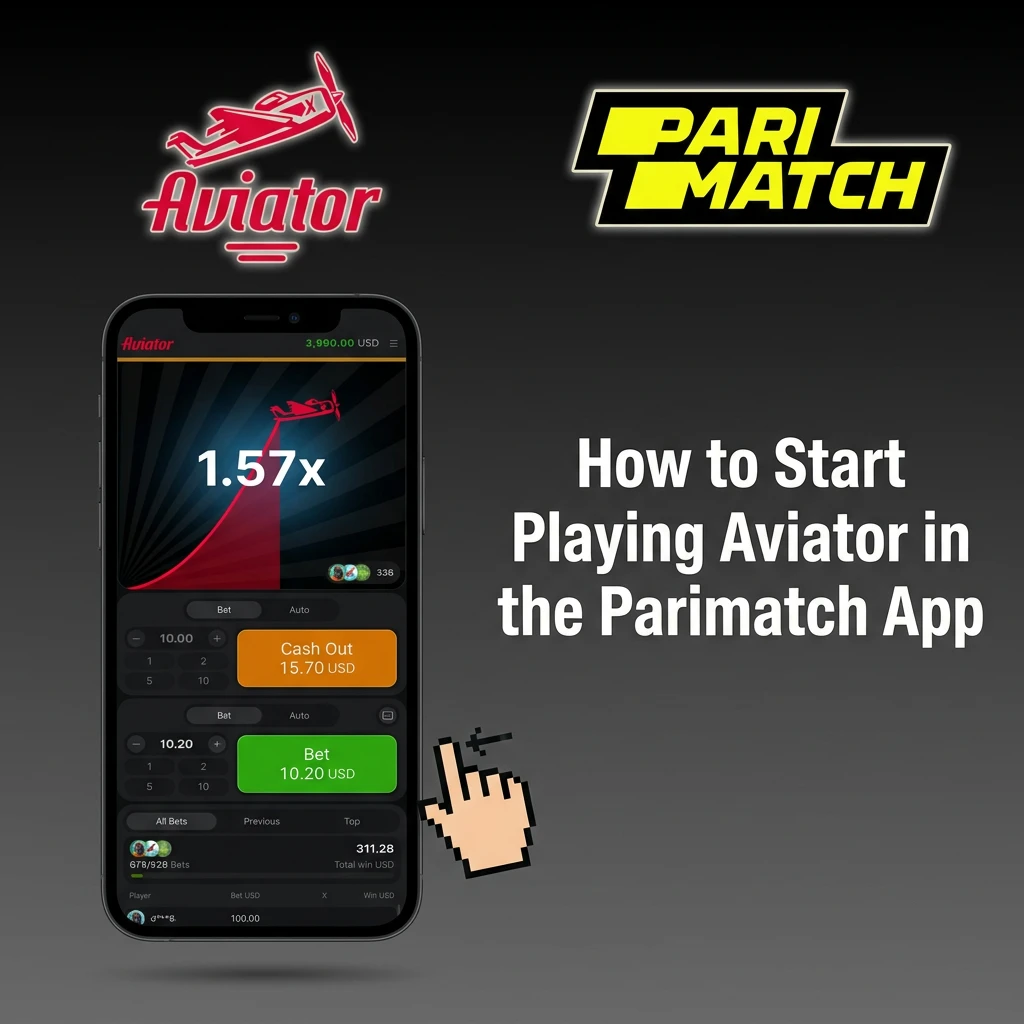 Steps to start playing Aviator on Parimatch app: register, deposit, verify identity, and launch the game in Casino section.
