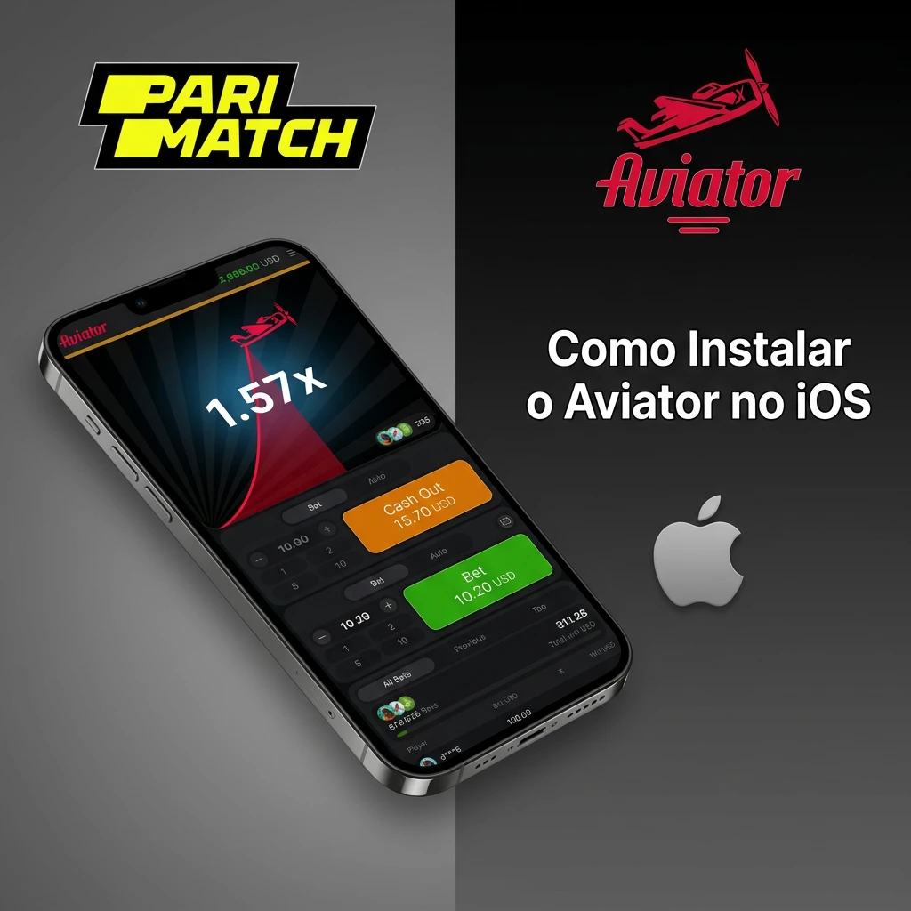 Hands holding iPhone showing Parimatch Aviator web app installation steps on Safari iOS home screen shortcut