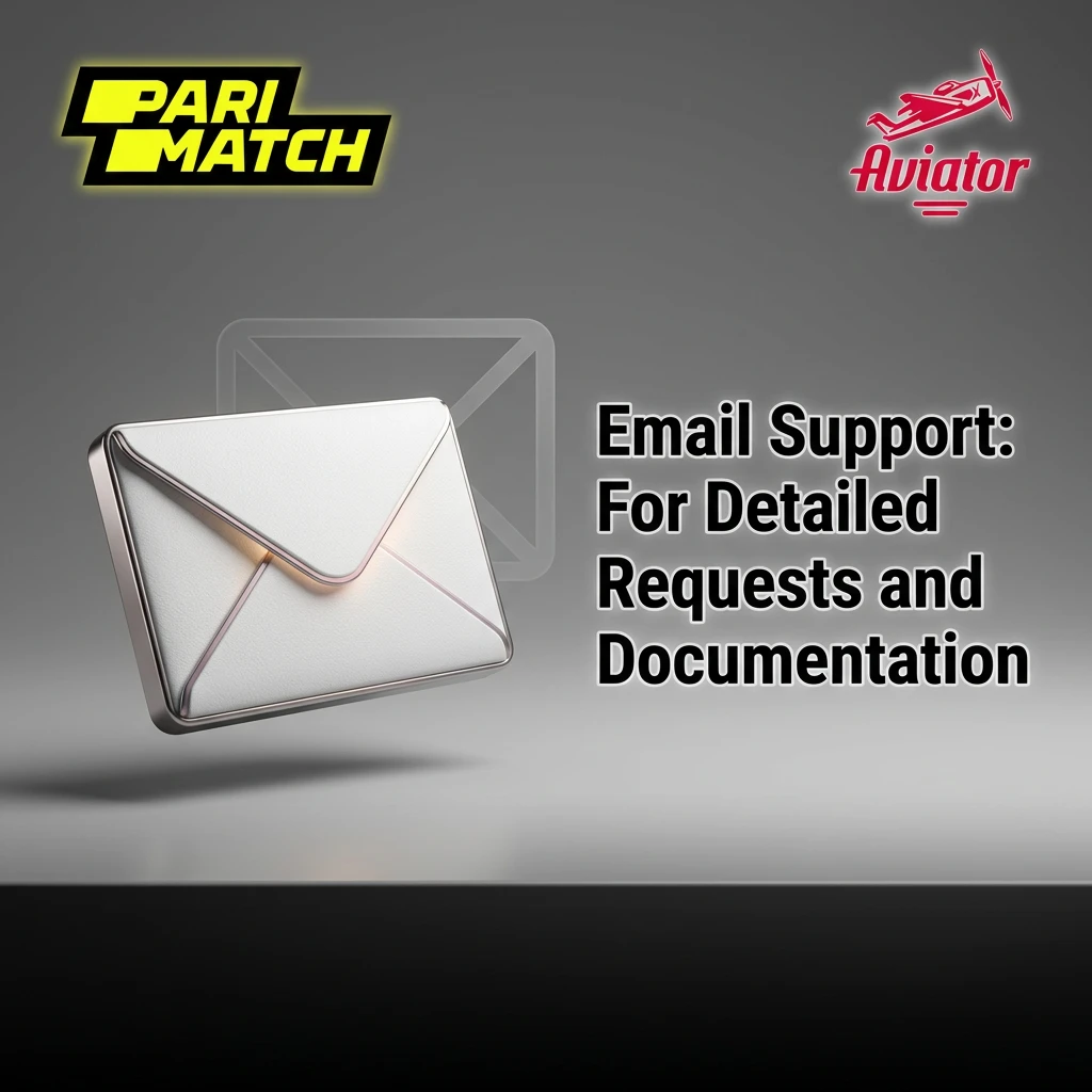Email support interface showing documentation submission, with tips for contacting support@parimatch.com within 24-48 hours.