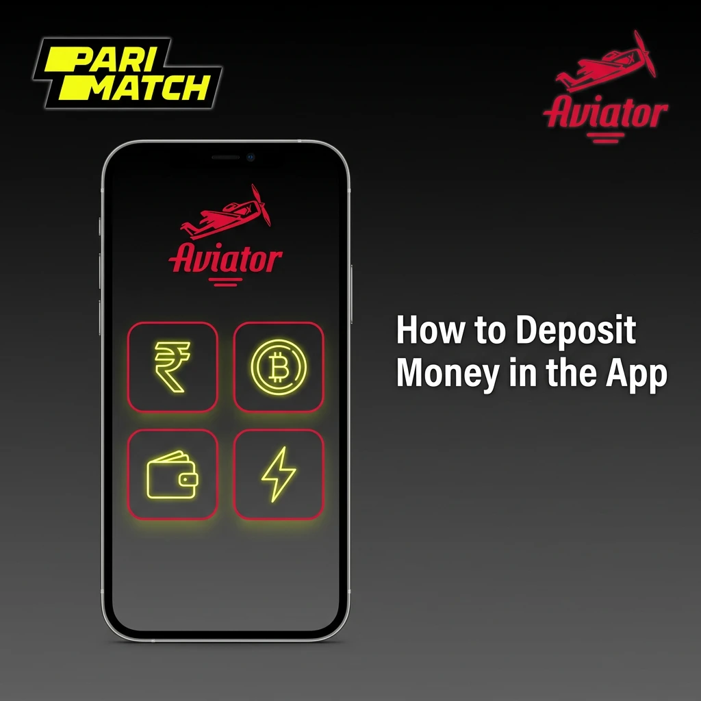 Parimatch app deposit screen showing payment method selection with UPI, PayTM, PhonePe, and GPay options